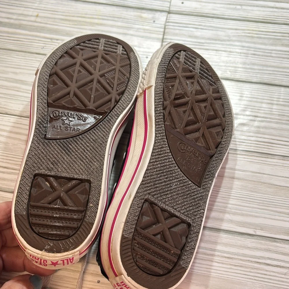 Converse Chuck Taylor All Star Black Sneakers Slip On Girls Size 12